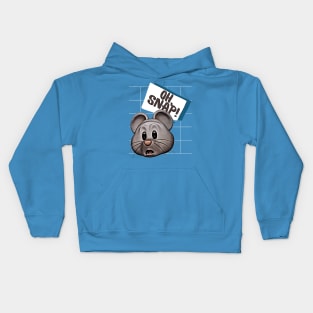 Oh, Snap! (mouse face) Kids Hoodie